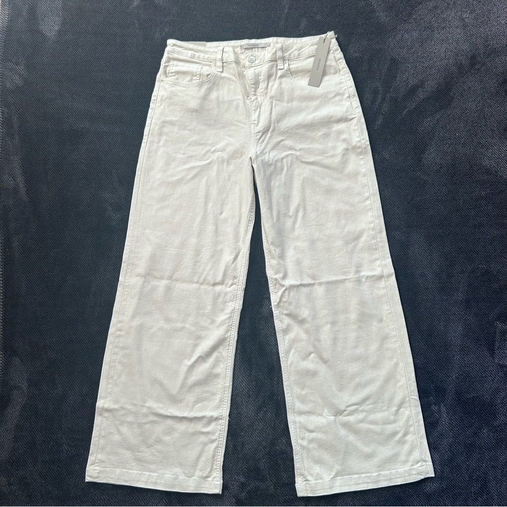 Hudson Jodie High Rise Wide Leg Jeans in Ancient Scroll Womens 33